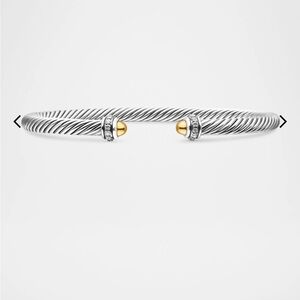 David yurman cable bracelet with diamonds kids xs